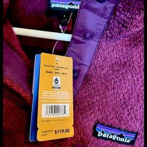 Brand new Patagonia deep plum light balsamic jacket.